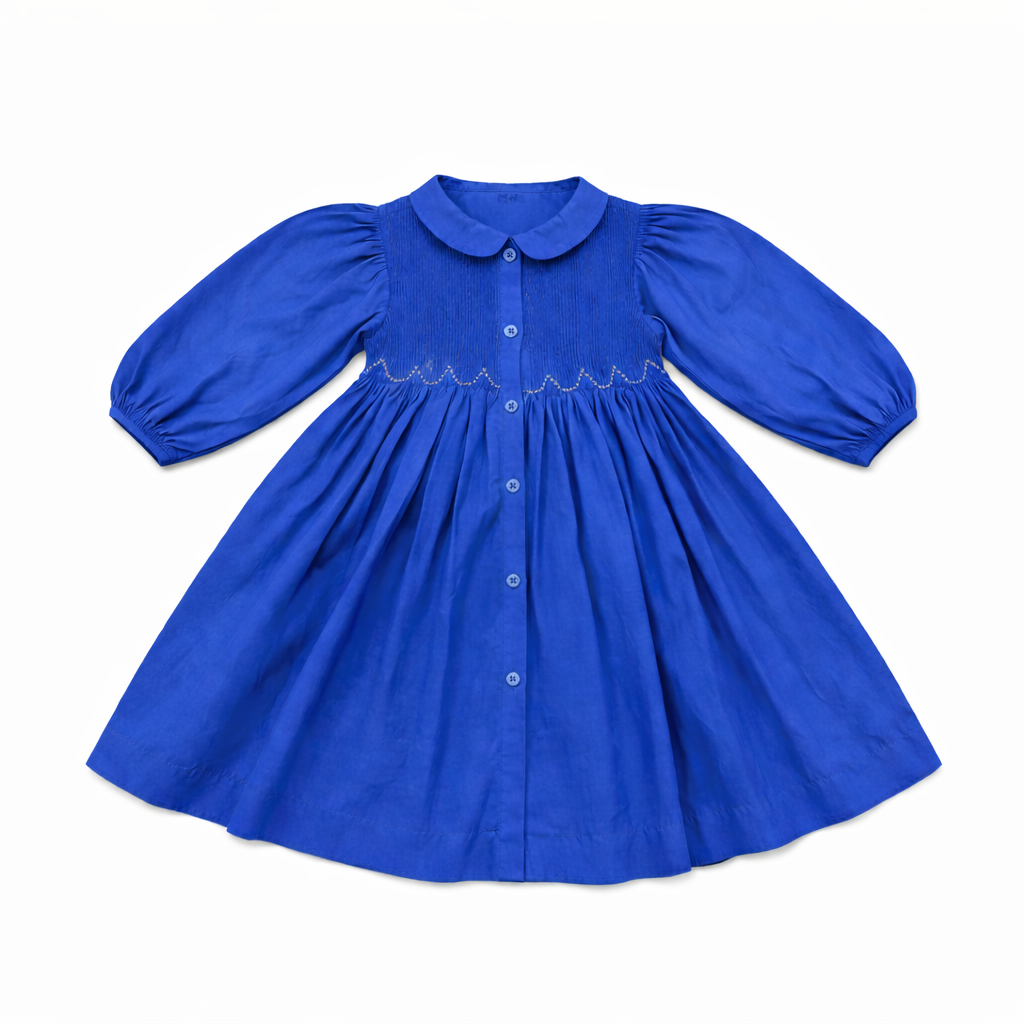 long sleeve smocked dress toddler Isadora Floral Long Sleeve Smocked Dress 3T