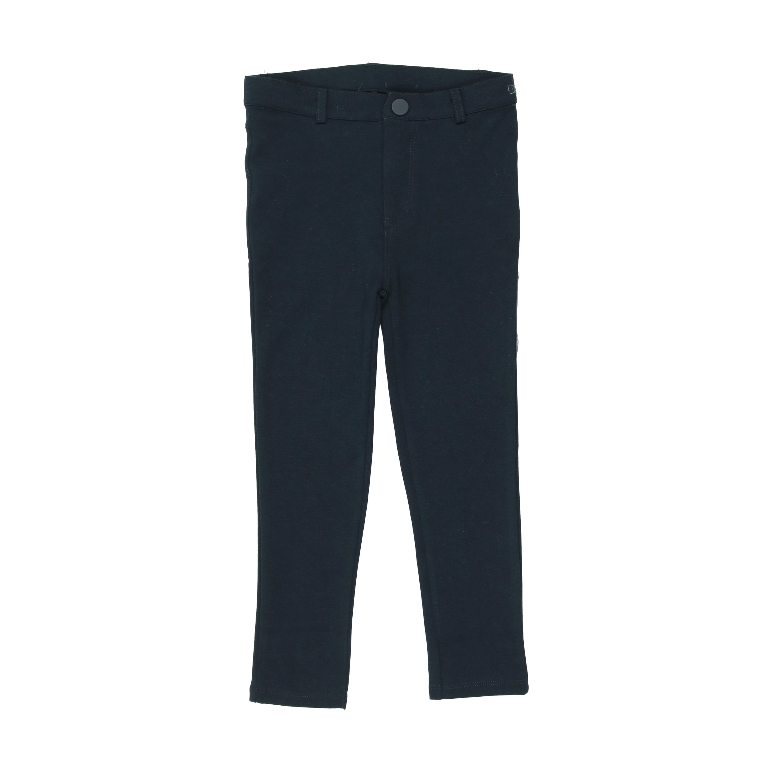 Girls Navy Slim Fit Adjustable Waist School Trousers | New Look