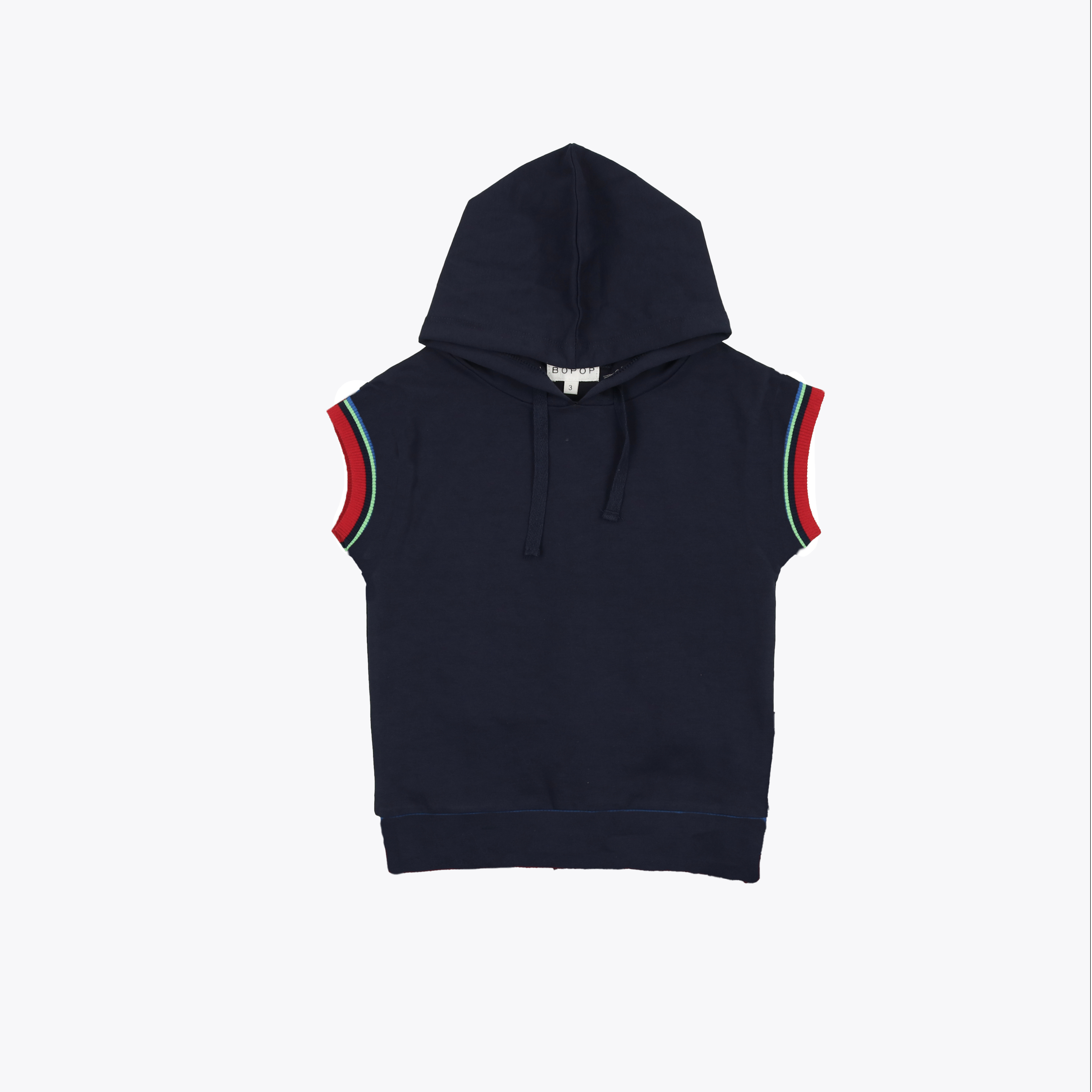 Striped Cuff Hooded Tee – Bopopkids